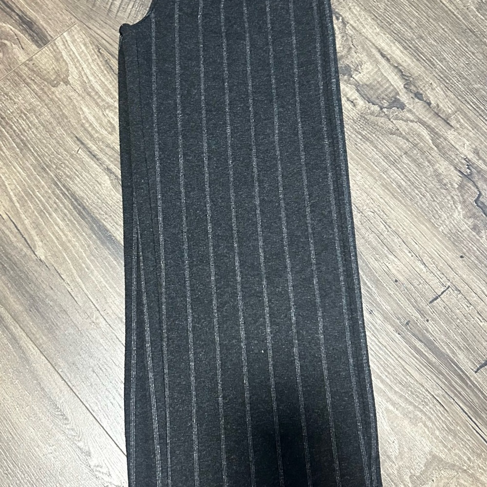 Zara Charcoal Pinstripe Dress Pants